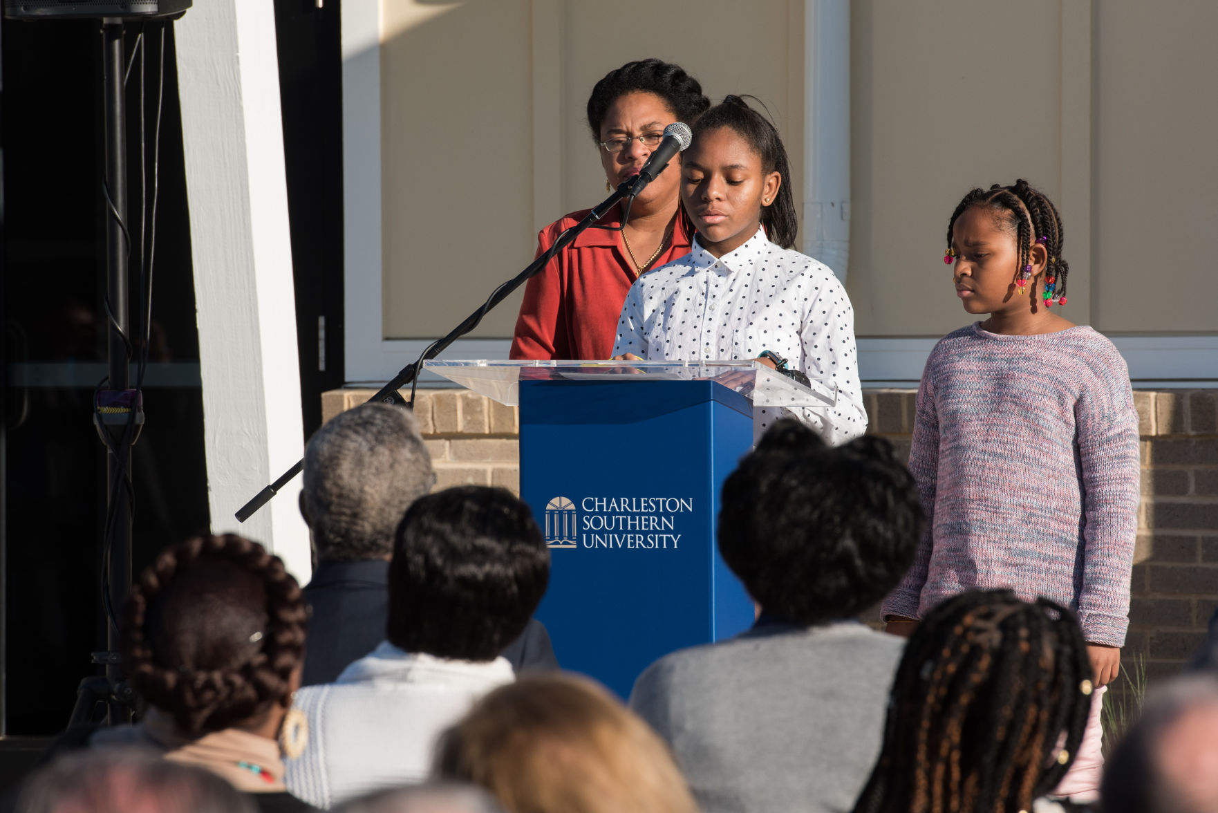 Eliana and Malana speak at CSU dedication